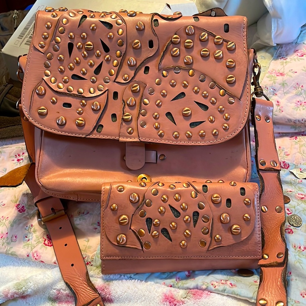 Patricia Nash pink beaded purse